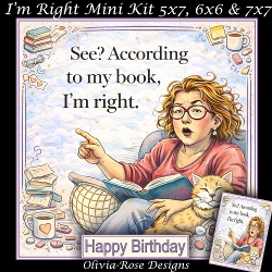 Image of cup1384819_104105 - Im Right Mini Kit **Includes 5X7, 6x6 & 7x7 Card Bases** 