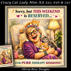 Image of cup1141076_104105 - Crazy Cat Lady Mini Kit **Includes 5X7, 6x6 & 7x7 Card Bases** 