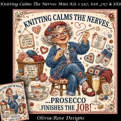 Knitting Calms The Nerves Mini Kit