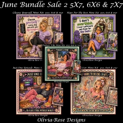 June Bundle Sale 2 **Includes 5x7, 6x6 & 7x7 Card Bases**
