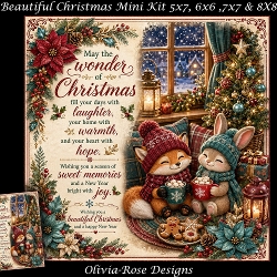 cup1458918_104105 - Beautiful Christmas Mini Kit **Includes 5X7, 6x6, 7x7 8X8 Card Bases**