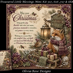 cup1461125_104105 - Treasured Little Blessings Mini Kit **Includes 5X7, 6x6, 7x7 8X8 Card Bases**   