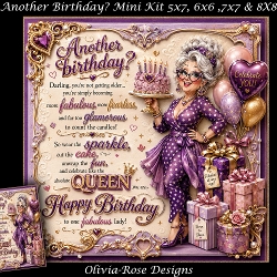 cup1461346_104105 - Another Birthday? Mini Kit **Includes 5X7, 6x6, 7x7 8X8 Card Bases**   