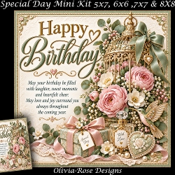 cup1463373_104105 - Special Day Mini Kit **Includes 5X7, 6x6, 7x7 8X8 Card Bases**   