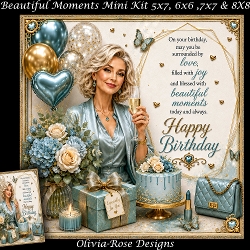 cup1463821_104105 - Beautiful Moments Mini Kit **Includes 5X7, 6x6, 7x7 8X8 Card Bases**   