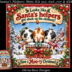 cup1466508_104105 - Santas Helpers  Mini Kit **Includes 5X7, 6x6, 7x7 8X8 Card Bases**   