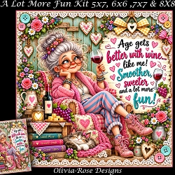 cup1467775_104105 - A Lot More Fun Mini Kit **Includes 5X7, 6x6, 7x7 8X8 Card Bases**   
