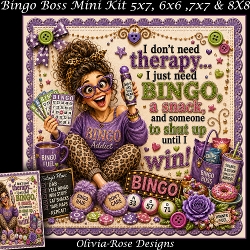 cup1469215_104105 - Bingo Boss Mini Kit **Includes 5X7, 6x6, 7x7 8X8 Card Bases**   