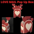 3D LOVE Mail Pop Up Box, valentines pop up box