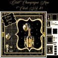 Gold Champagne Mini Card Kit #1 approx 7x7