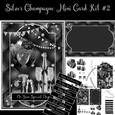 Silver Champagne Mini Card Kit #2