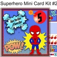 Superhero Mini card kit #2 7x7
