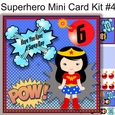 Superhero Mini card kit #4 7x7