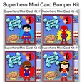 Superhero Mini card bumper kit 7x7 Ages 1-10