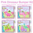 Pink Dinosaur Mini card bumper kit #1 7x7 Ages 1-12