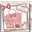 Birthday Fashion Card Kit #1
