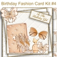 Birthday Fashion Card Kit #4