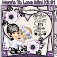 Heres To Love Mini Card Kit #1