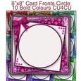 Layered Circle Card Fronts 8x8 Bold colors #1 CU4CU