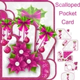 Scalloped Shaped Pocket Card Christmas #2