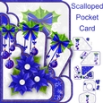 Scalloped Shaped Pocket Card Christmas #3