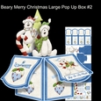 Beary Merry Christmas large Pop Up Box Kit #2