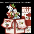 Beary Merry Christmas large Pop Up Box Kit #3
