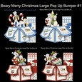 Beary Merry Christmas large Pop Up Box Bumper Kit #1