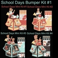 School Days large Pop Up Box Bumper Kit #1