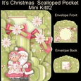 Its Christmas  Scalloped Pocket Card Mini Kit #2