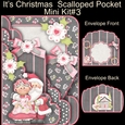 Its Christmas  Scalloped Pocket Card Mini Kit #3