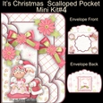 Its Christmas  Scalloped Pocket Card Mini Kit #4