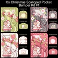 Its Christmas  Scalloped Pocket Card Bumper Kit #1