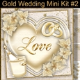 Gold Wedding Mini Kit #2 Perfect for Weddings and Anniversaries.