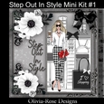 Step Out In Style Mini Kit #1    NO FLOWERS, TEXT OR BOW**