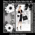 Step Out In Style Mini Kit #2 NO FLOWERS, TEXT OR BOW OR BOW**