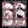 Glamour pup Bumper Kit #1    CARDS FRONT  NO DECOUPAGE**