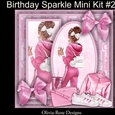 Birthday Sparkle Mini Kit #2 NO DECOUPAGE**