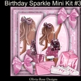 Birthday Sparkle Mini Kit #3 NO DECOUPAGE**