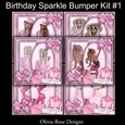 Birthday Sparkle Bumper Kit #1 NO DECOUPAGE**