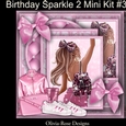 Birthday Sparkle 2 Mini Kit #3 NO DECOUPAGE**