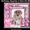 Birthday Sparkle 2 Mini Kit #6 NO DECOUPAGE**