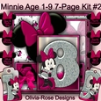 Minnie Mouse Age 1-9 8-Page Kit #2 TOPPER  JUST MINNIE NOW INCLUDED**