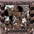 Minnie Mouse Age 1-9 8-Page Kit #3  TOPPER  JUST MINNIE NOW INCLUDED**