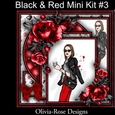 Black & Red Mini Kit #3 NO DECOUPAGE**