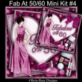 Fab At 50/60 Mini Kit #4   includes 2 card fronts for 50 and 60**