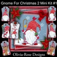 Gnome For Christmas 2 Mini Kit #1 NO DECOUPAGE**