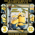 One In A Minion Mini Kit #3 Ages 3-12 included CARD FRONT *