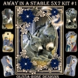 Away in A Stable 5X7 Mini Kit #1 1
