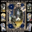 Away in A Stable 5X7 Mini Kit #2 1
